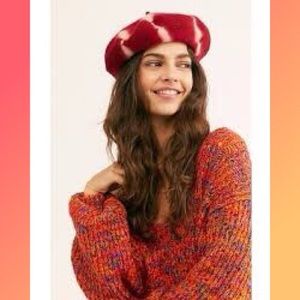 Free People Static Tie Dye Beret